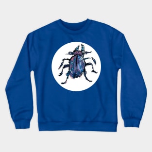 Watercolor Beetle Crewneck Sweatshirt